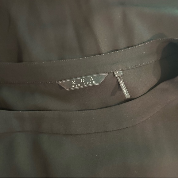 ZOA black long sleeve blouse - Size Large - Picture 6 of 8